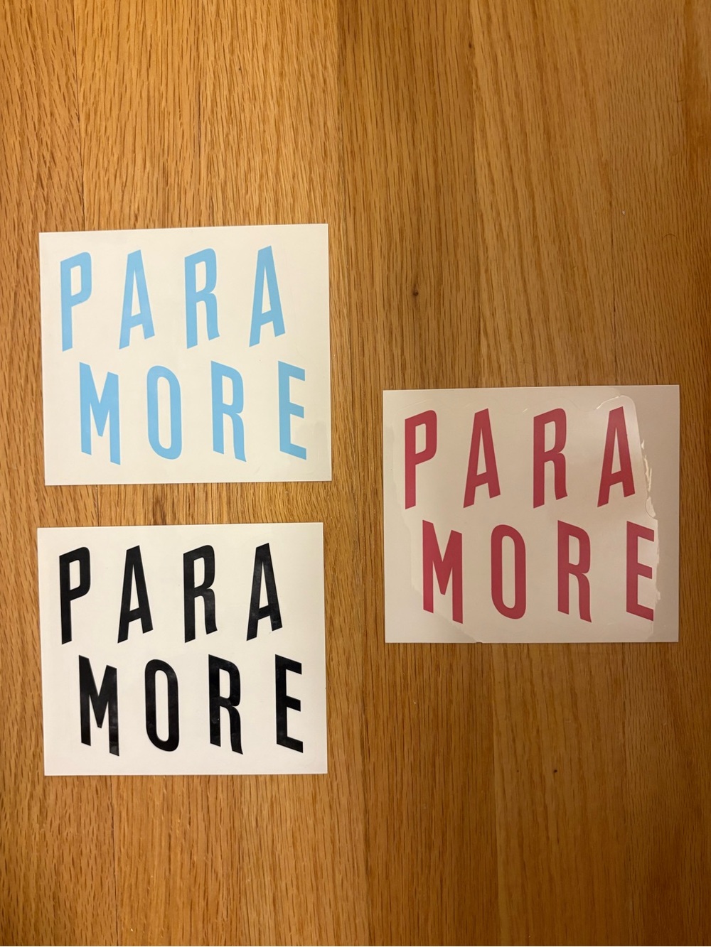 Paramore band logo sticker bundle
